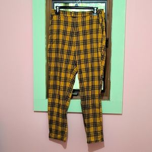 Hot Topic Yellow and Striped Pants